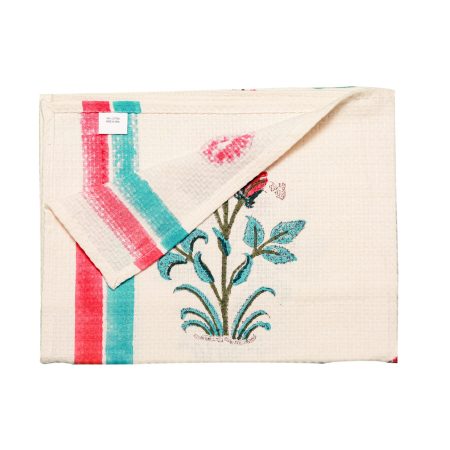 Gladiolus Block Printed Bath Towel - Image 5