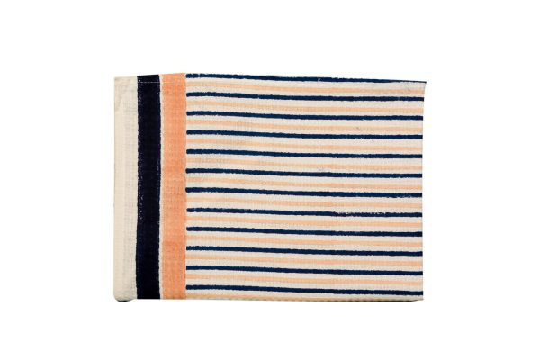Lingering Blue Block Printed Bath Towel - Image 5