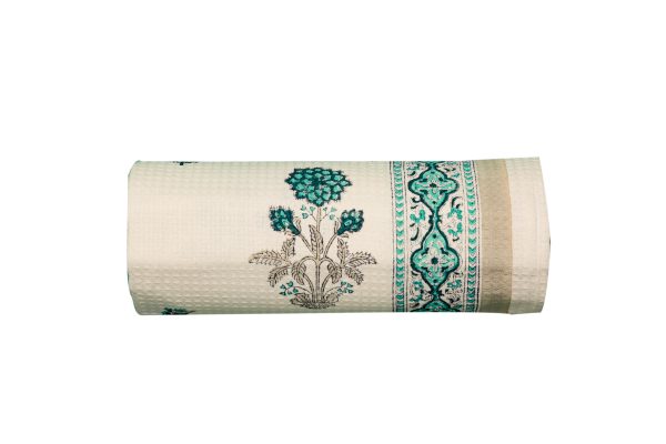 Snowdrop Block Printed Bath Towel - Image 2