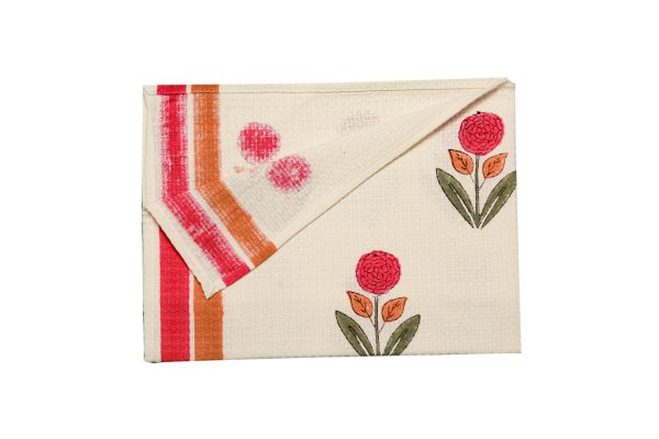 Poppy Block Printed Bath Towel - Image 5