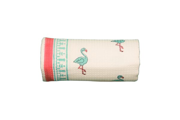 Rosie Block Printed Kids Bath Towels - Image 2