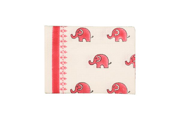 Pink Dumbo the Elephant Block Printed Kids Bath Towels - Image 3
