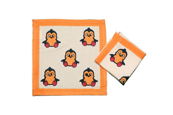 Twinkle Butt Block Printed Face Towels