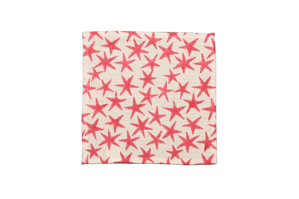 Pink  Alpha Star Block Printed Face Towels - Image 3