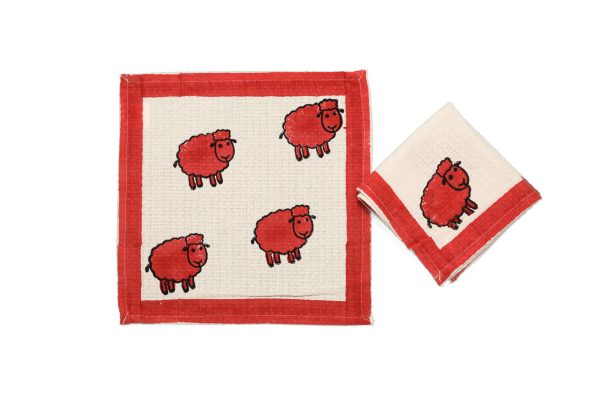 Bingo Block Printed Face Towels