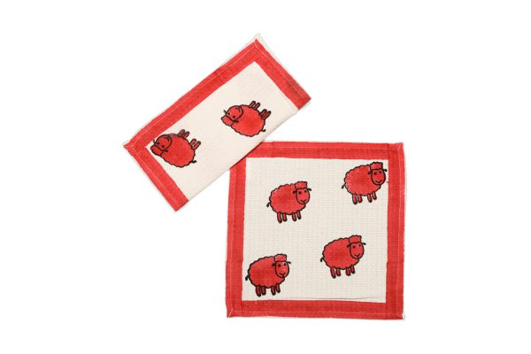 Bingo Block Printed Face Towels - Image 2