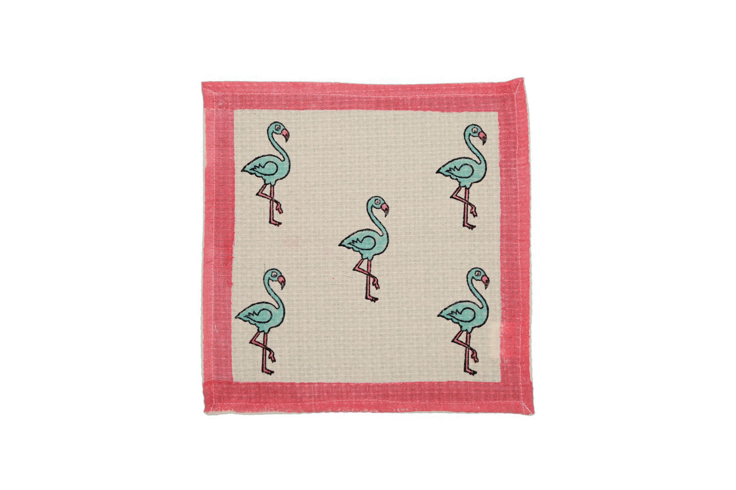 Rosie Block Printed Face Towels - Image 2