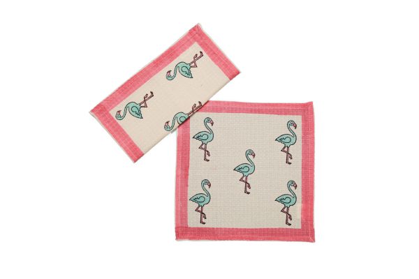 Rosie Block Printed Face Towels - Image 2