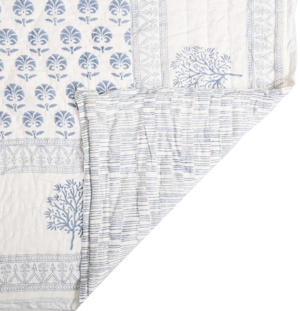 Euphorbia Block Printed Cotton Quilt - Image 2