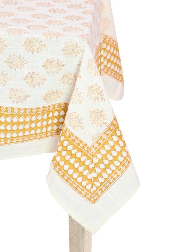 Capitol's Gold Block Printed Table Cover - Image 2
