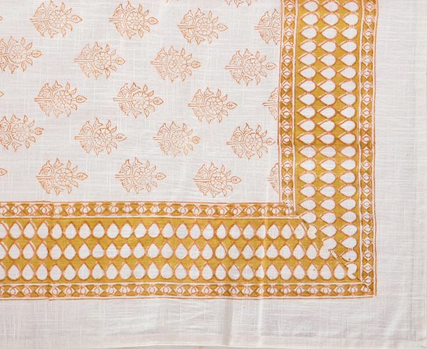 Capitol's Gold Block Printed Table Cover - Image 4