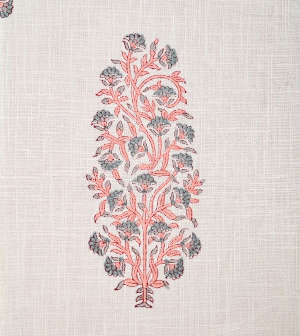 Edelweiss Flower Block Printed Table Cover - Image 3