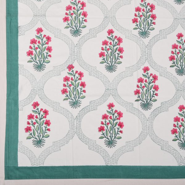 Keepsake Rose Block Printed Bedsheet - Image 3