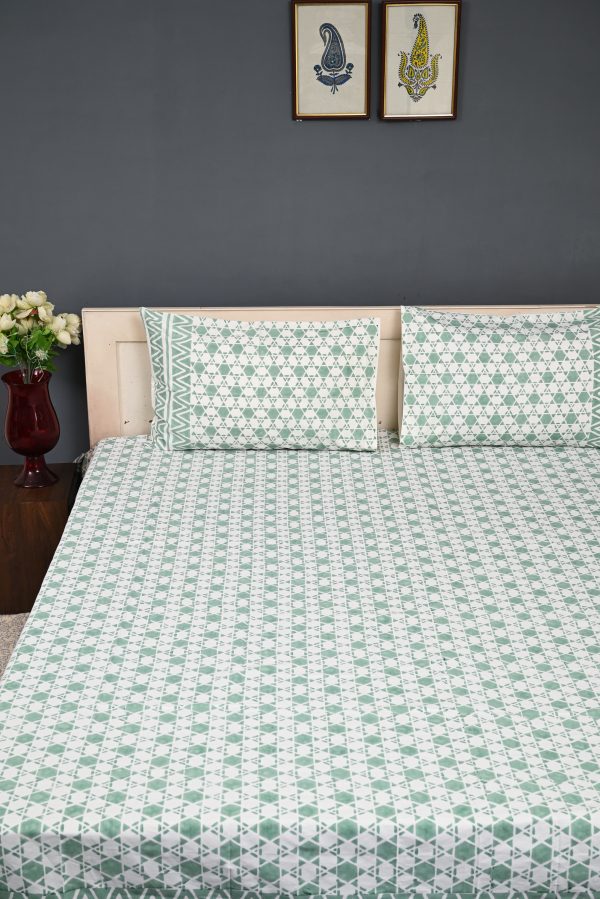 Daffodil Block Printed Bedsheet