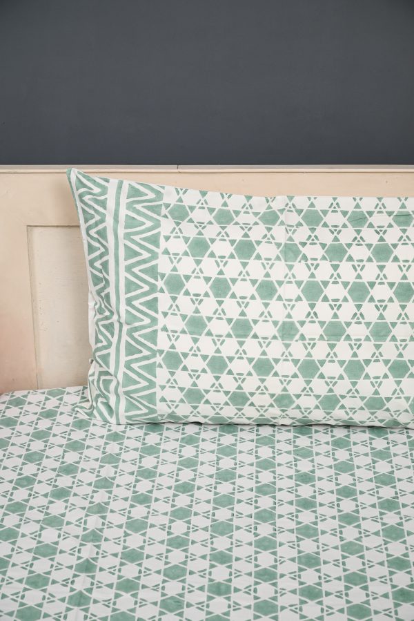 Daffodil Block Printed Bedsheet - Image 2
