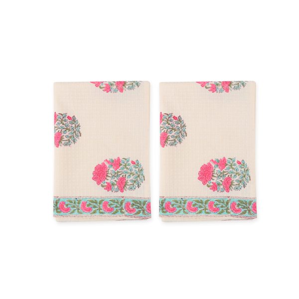 Morning Hand Block Printed Hand Towels - Image 2