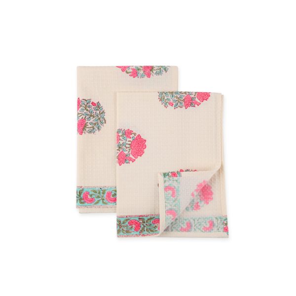 Morning Hand Block Printed Hand Towels - Image 4