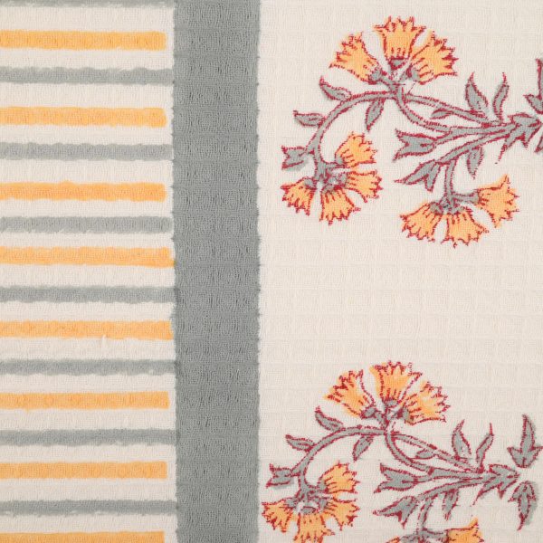 Day Llily Hand Block Printed Hand Towels - Image 3