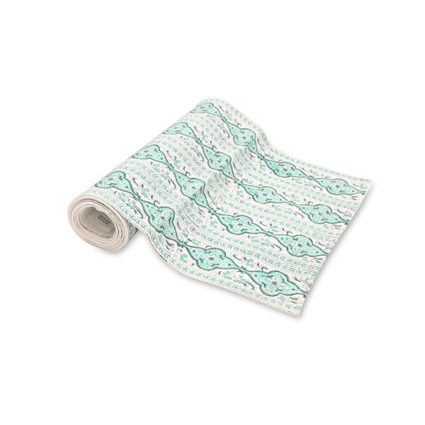 Blue Bubble Block Printed Table Runners
