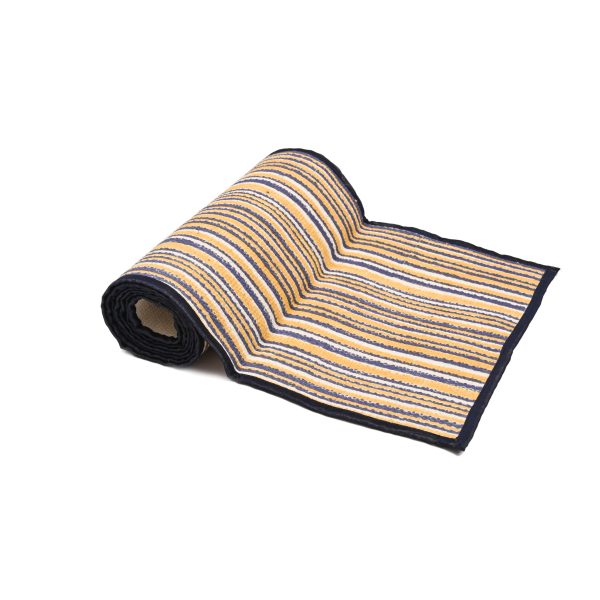 Crocus Yellow Block Printed Table Runners