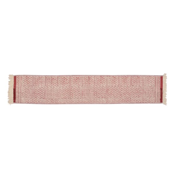 Diva Red Block Printed Table Runners - Image 2