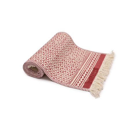 Diva Red Block Printed Table Runners