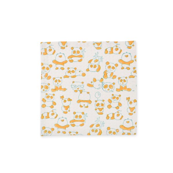 Yellow Rambo Block Printed Face Towels - Image 3
