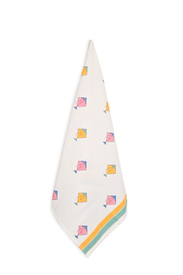 Kite Block Printed Bath Towel - Image 3