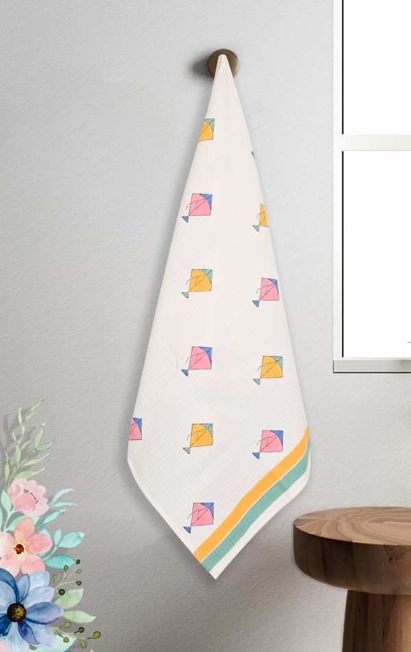 Kite Block Printed Bath Towel