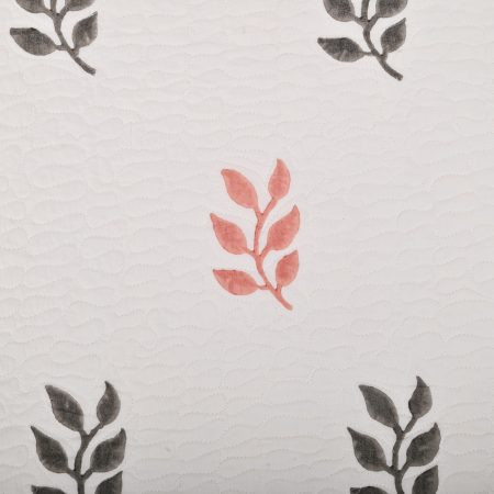 Levy Hand Block Printed  Quilted Bedcover with Pillow Covers - Image 4