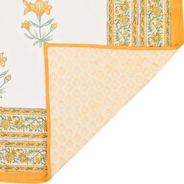 Sunflower Block Printed Dohar - Image 3