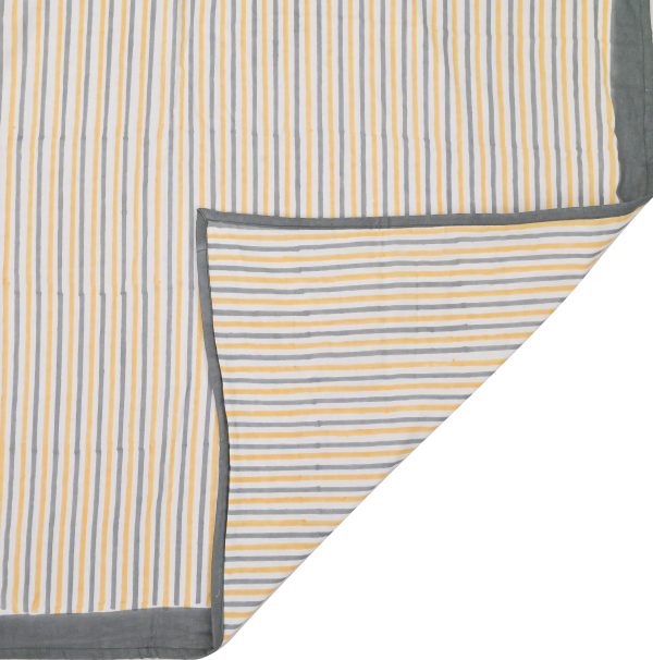 Gray Peers Block Printed Dohar - Image 3