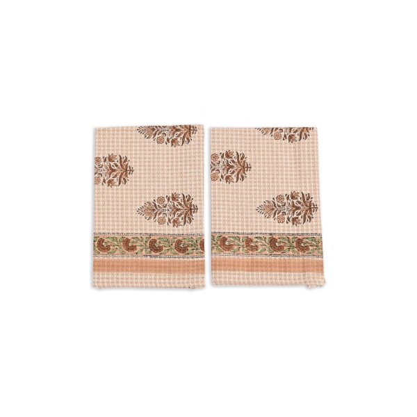 Oleander Hand Block Printed Hand Towels - Image 4