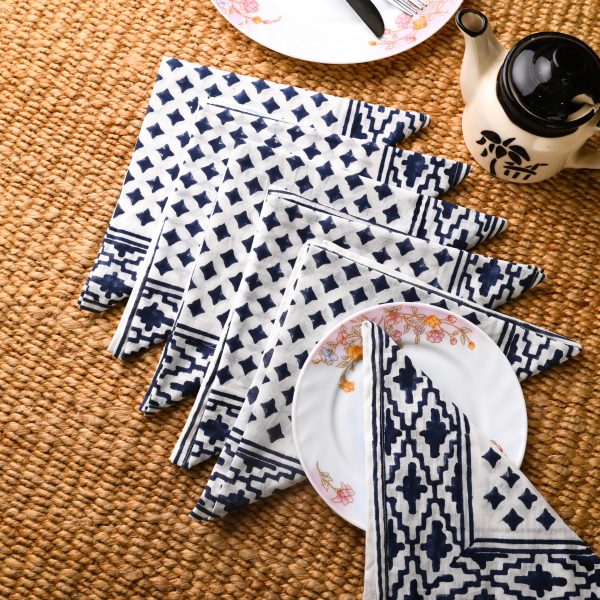 Marabelle Block Printed Placemat & Napkin Set - Image 3