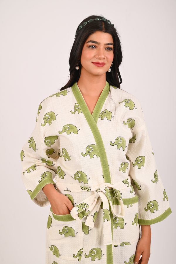 Dumbo the Elephant Block Printed Bathrobe - Image 2