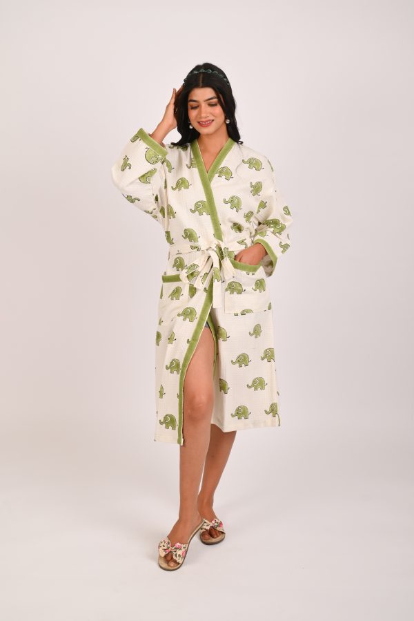 Dumbo the Elephant Block Printed Bathrobe - Image 3