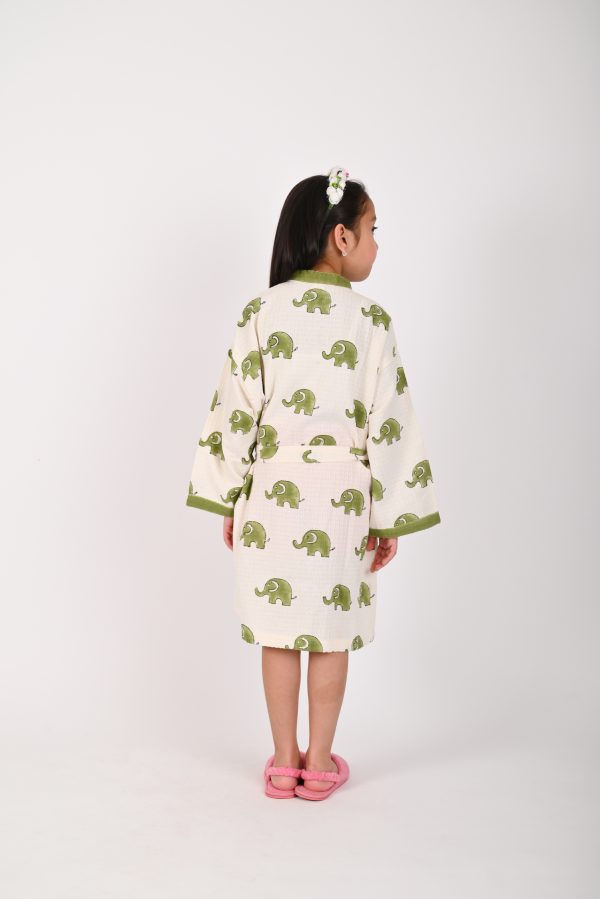 Dumbo the Elephant Block Printed Bathrobes - Image 4