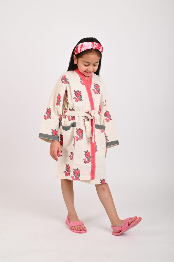 Lilly Block Printed Bathrobes - Image 3