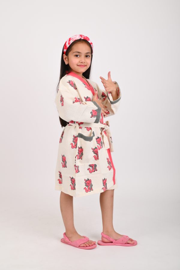 Lilly Block Printed Bathrobes - Image 2