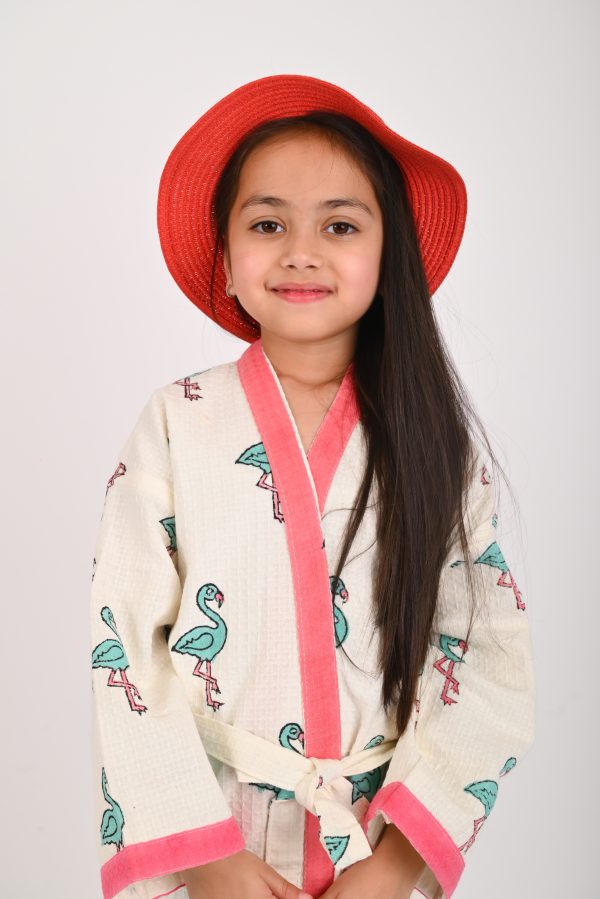 Rosie Block Printed Bathrobes - Image 2