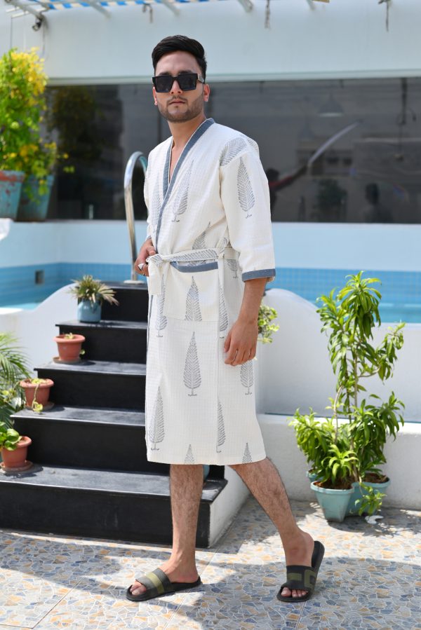 Choir Boys Block Printed Bathrobe