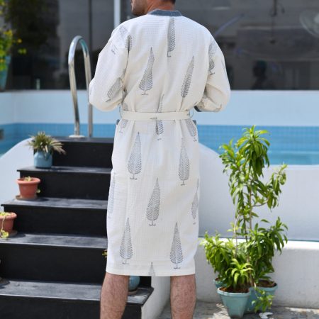 Choir Boys Block Printed Bathrobe - Image 5