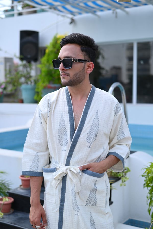 Choir Boys Block Printed Bathrobe - Image 2