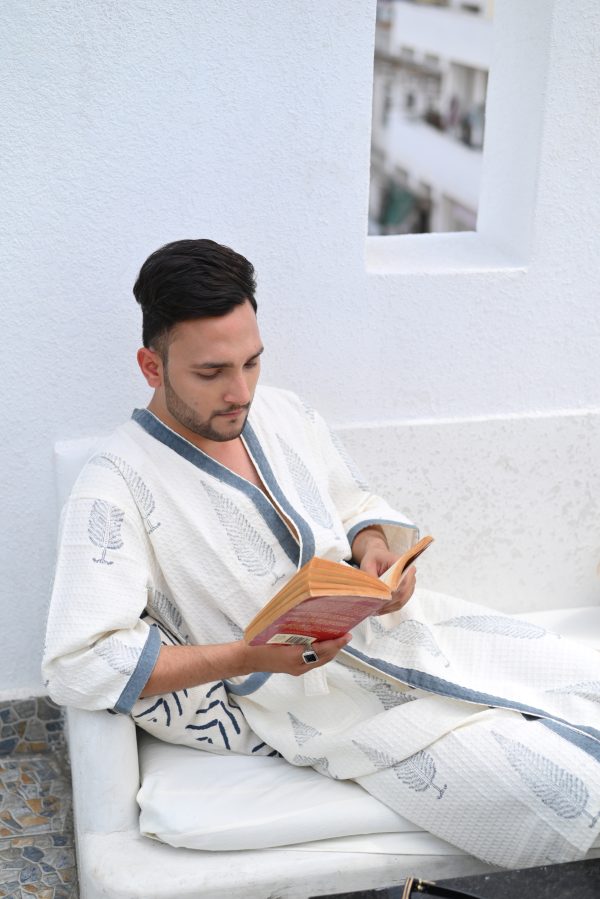 Choir Boys Block Printed Bathrobe - Image 4