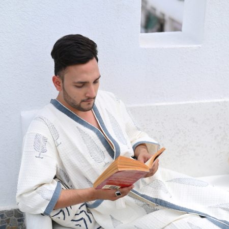 Choir Boys Block Printed Bathrobe - Image 4