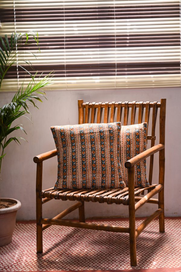 Oak Block Printed Cushion Covers