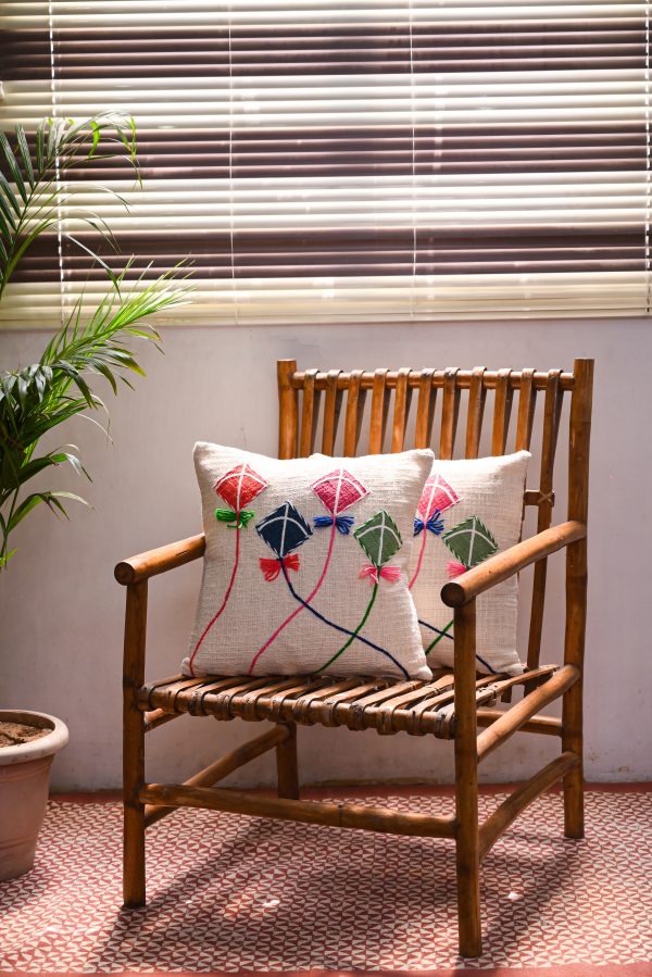 Kite Embroidery Cushion Covers
