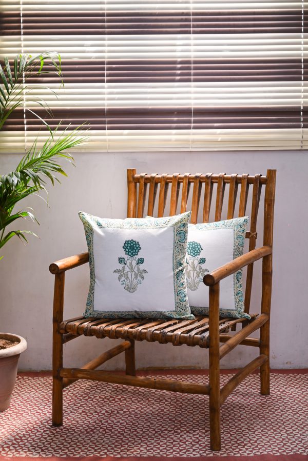 Snowdrop Block Printed Cushion Covers