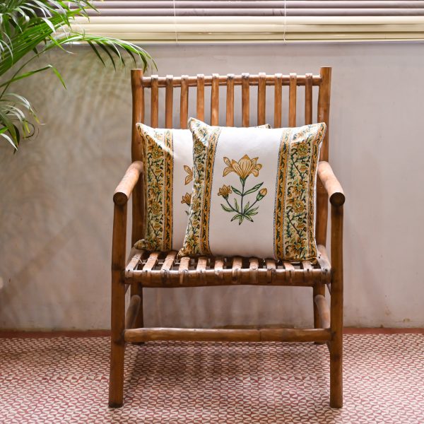 Sunflower Block Printed Cushion Covers