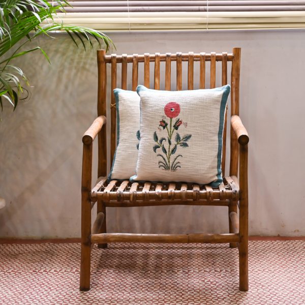LIisianthus Block Printed Cushion Covers